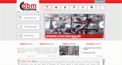 Desktop Screenshot of dbmmakina.com